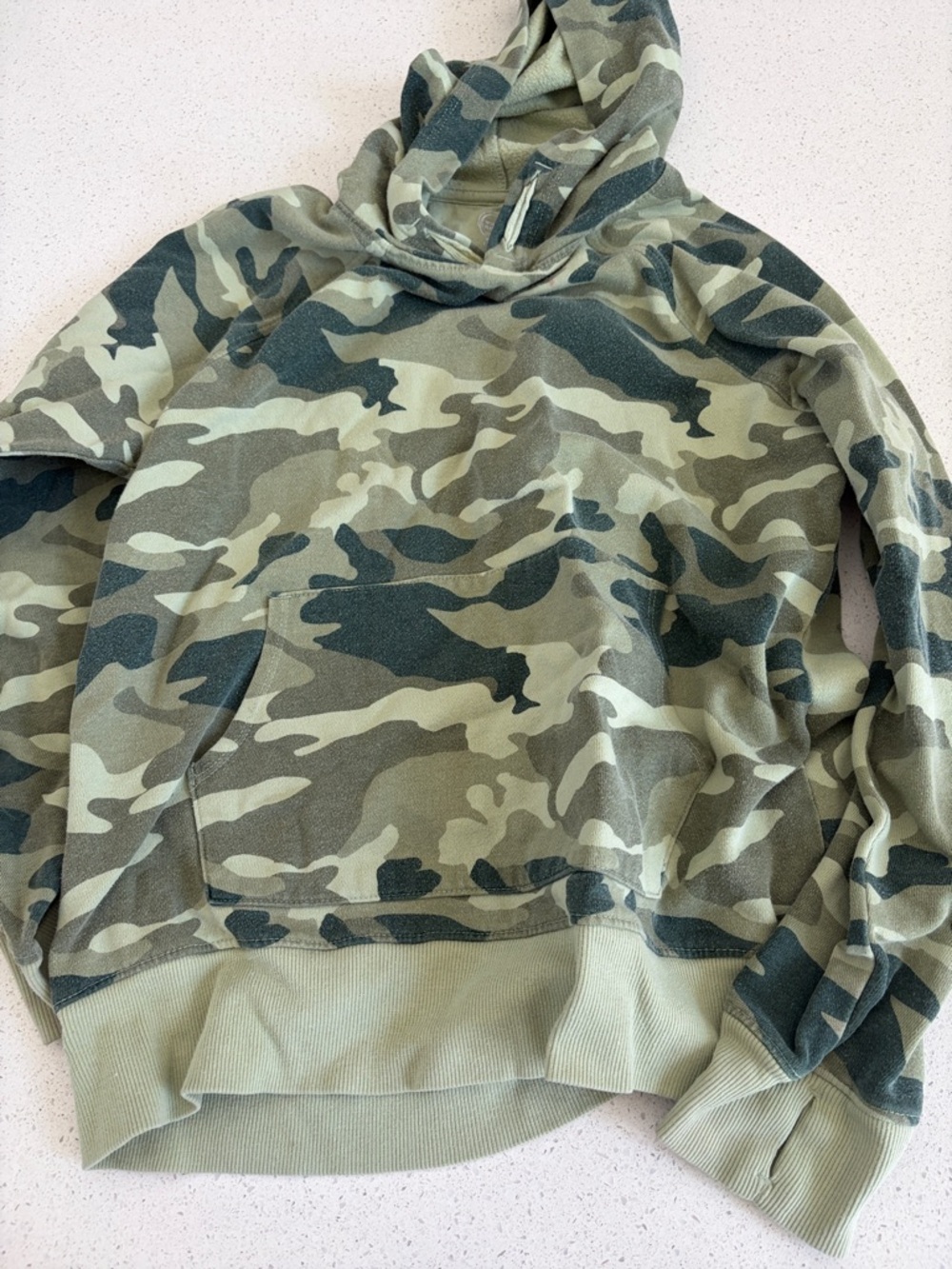 Boy’s Camo Hooded Sweatshirt- Green